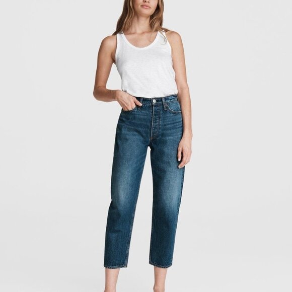Rag & Bone Alissa High Rise Barrel Leg Ankle Jeans | Clover Wash | Size 33 | NWT - Picture 11 of 11